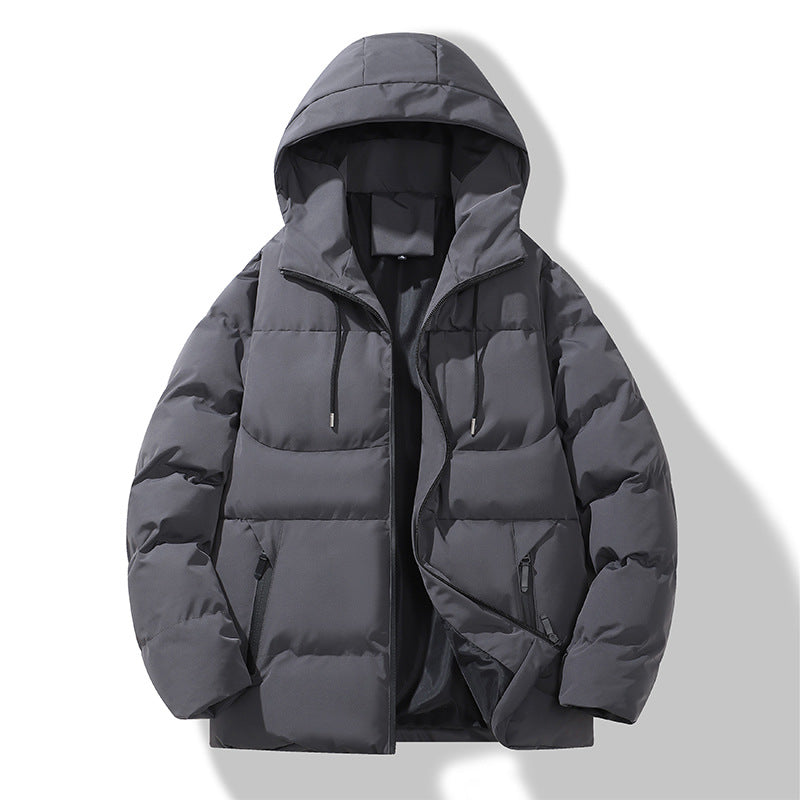 Herren isolierte Übergangsjacke mit Druckknopf und hochklappbarem Kragen Echoarchiv