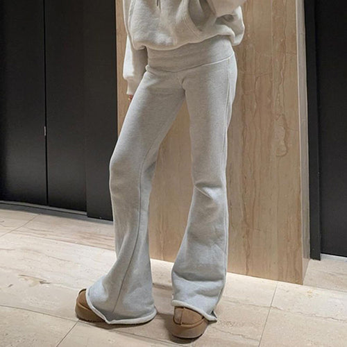 Damen nan weiche Highwaist Yoga-Schlaghose mit ausgestelltem Bein und Stretchbund Echo Archiv