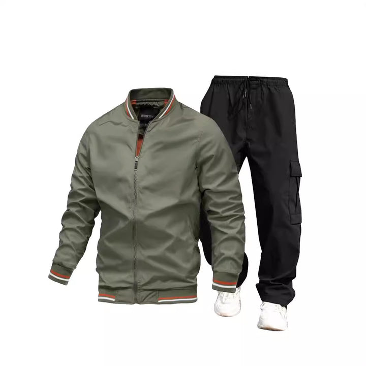 Herren Sportliche Jacke und Cargo-Hose Set Echo Archiv