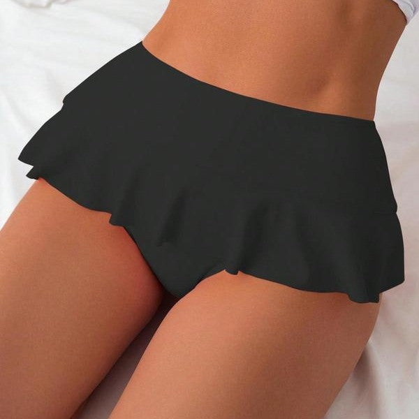 Damen Badeset mit eleganter Rüsche und hohem Taille Echo Archiv