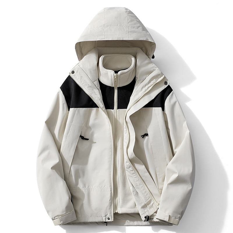 Herren zweilagige Softshell- und Fleece-Outdoorjacke mit abnehmbarem Innenfutter Echo Archiv