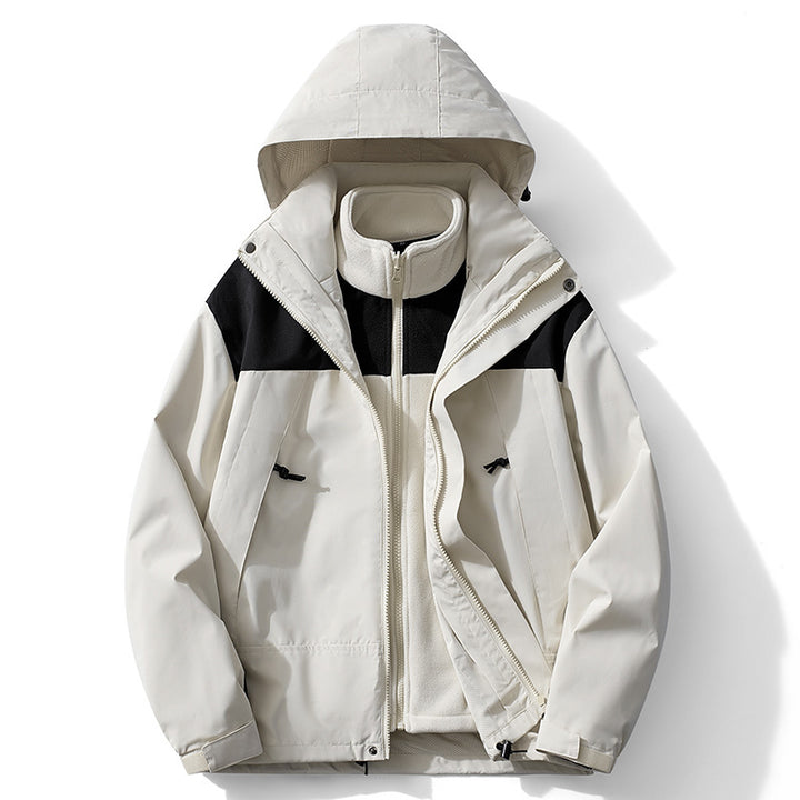 Herren zweilagige Softshell- und Fleece-Outdoorjacke mit abnehmbarem Innenfutter Echo Archiv