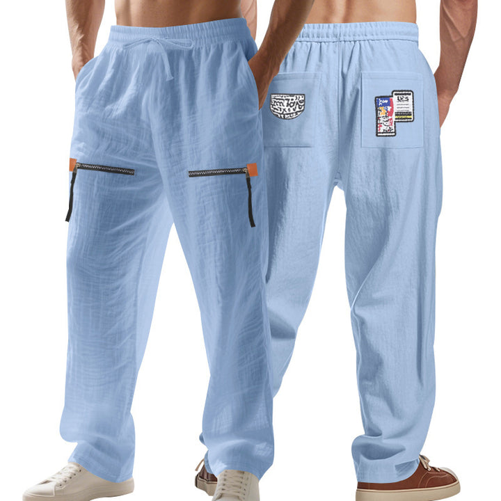 Herren Freizeithose im urbanen Stil mit Taschen und elastischem Bund Echoarchiv