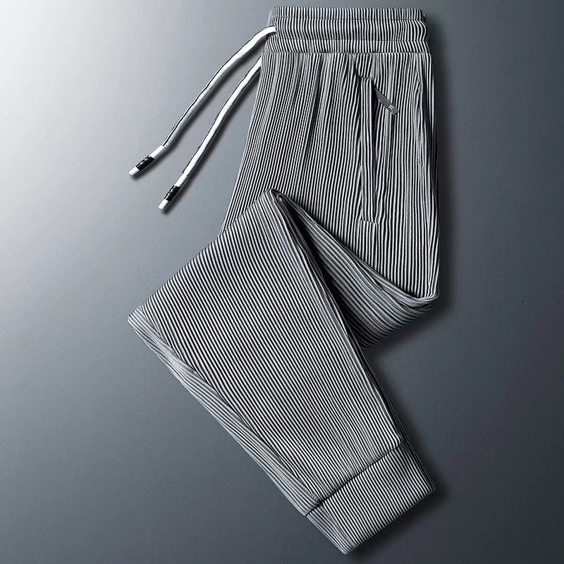 Herren Sportliche Zip-Hose mit Streifen Echoarchiv