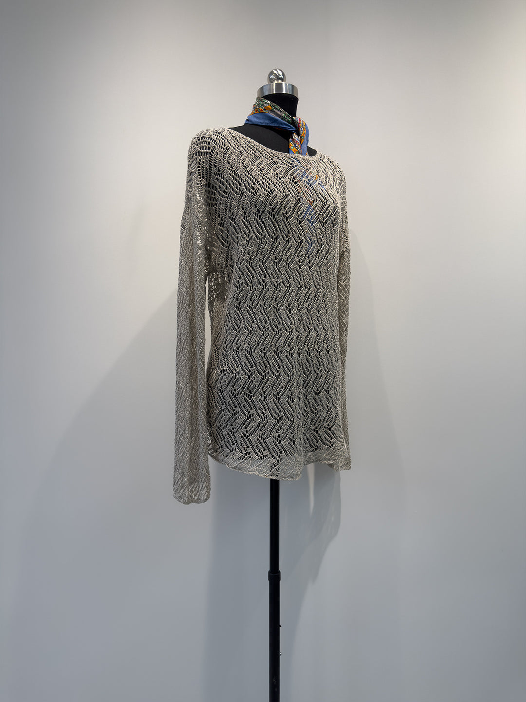 Damen Offenes Gewebtes Strickpullover Echoarchiv