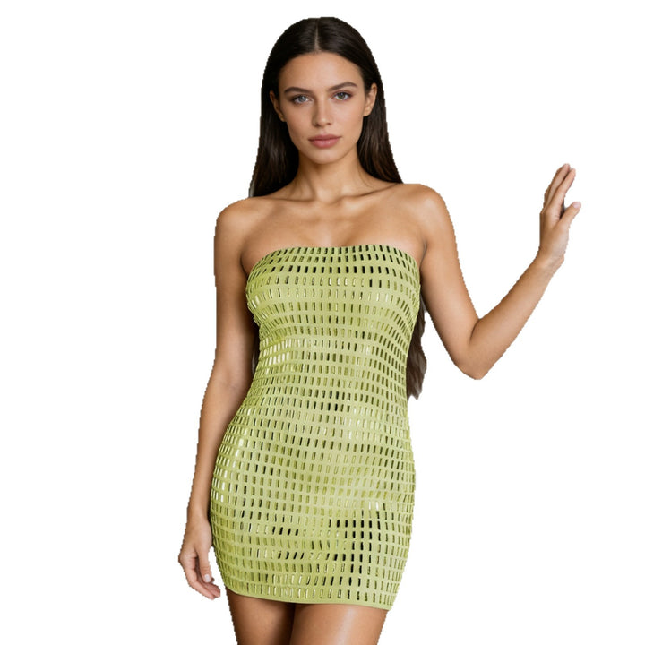 Damen Figurbetontes Minikleid mit Glitzer-Details Echo Archiv