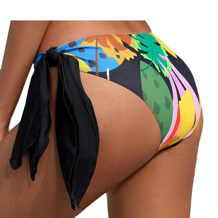 Damen Hochgeschnittenes Bikini-Unterteil mit seitlichen Schleifen Echo Archiv