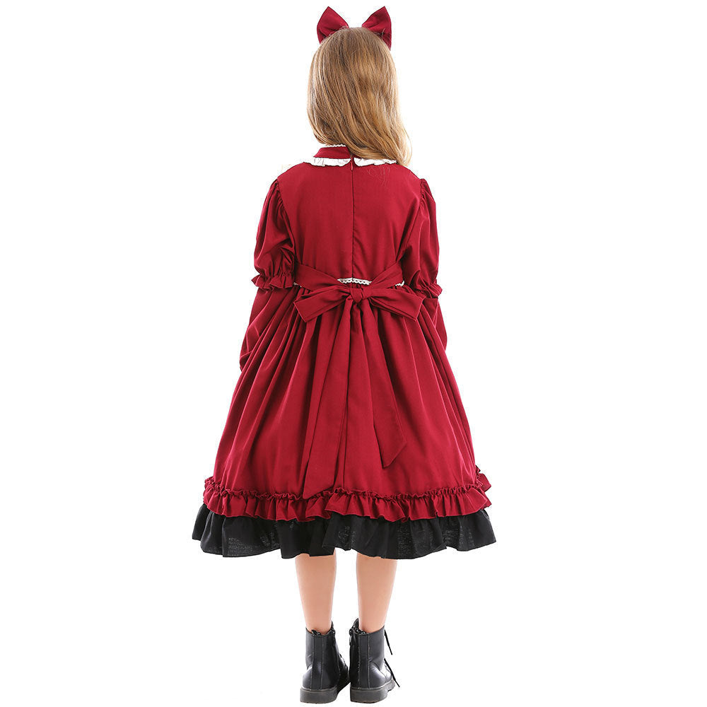 Mädchen Lolita Kleid mit Rüschen und Schleifen Echo Archiv