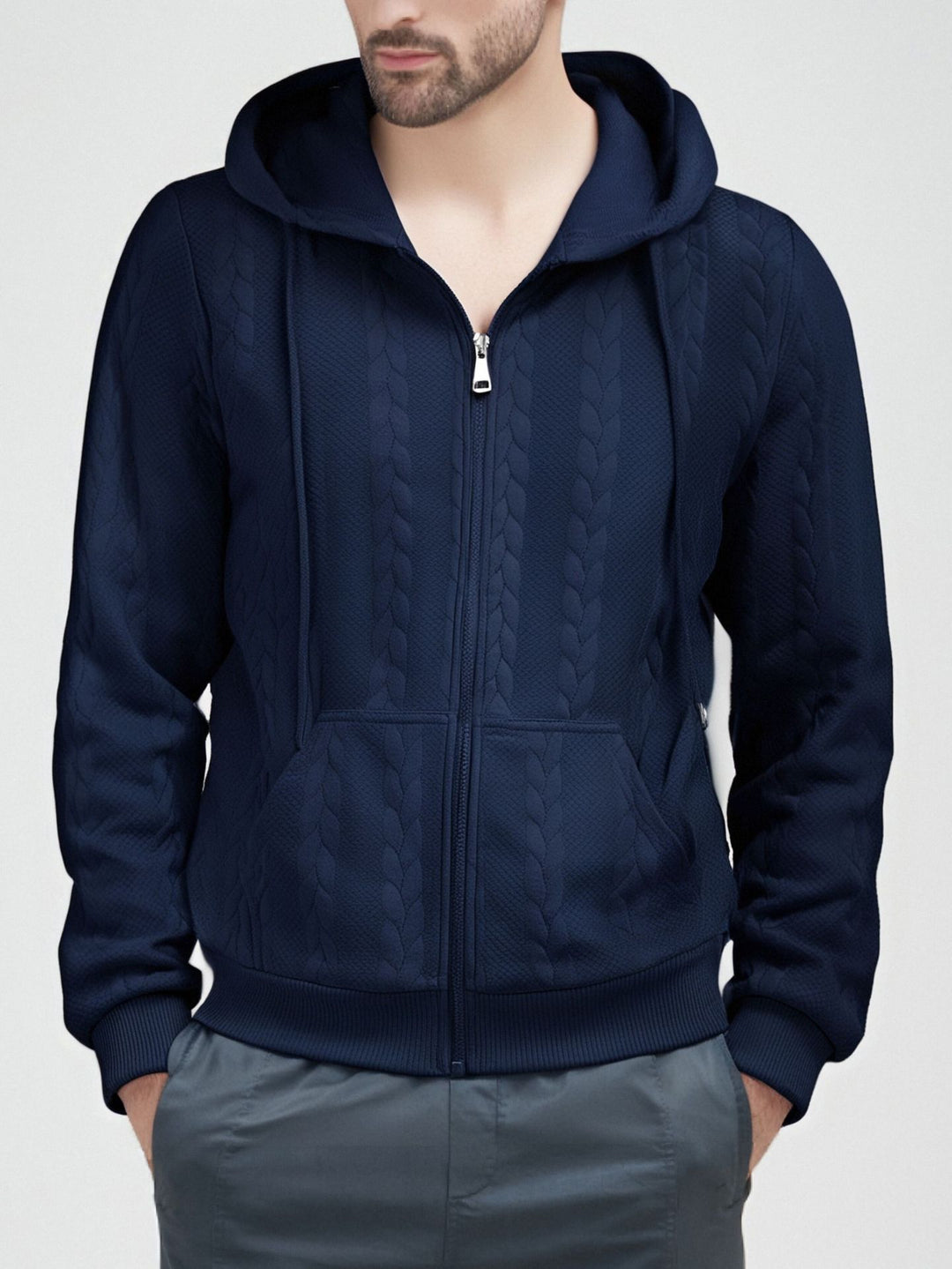 Herren Strickjacke mit Kapuze Echoarchiv