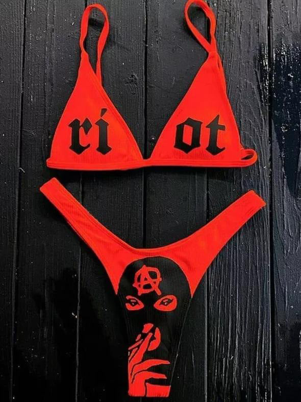 Damen Bikini-Set mit aufregendem Grafikdesign Echo Archiv