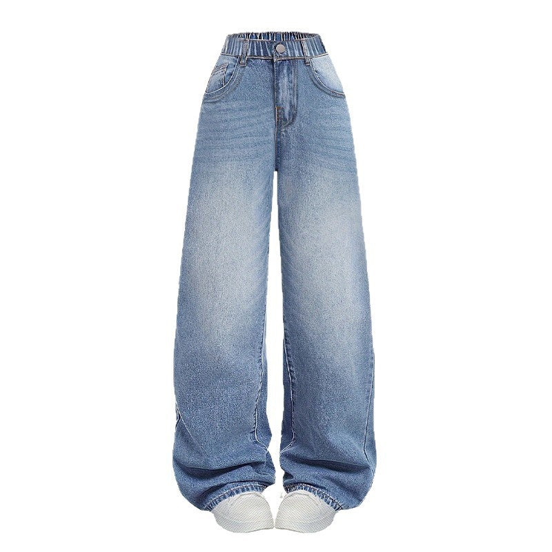 Damen weite High-Waist Jeans mit schmalem Bund Echo Archiv