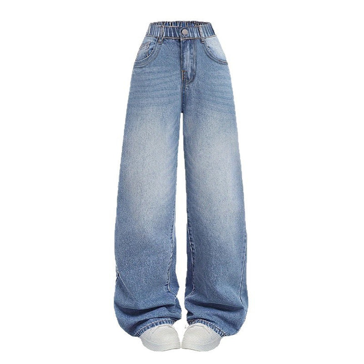Damen weite High-Waist Jeans mit schmalem Bund Echo Archiv