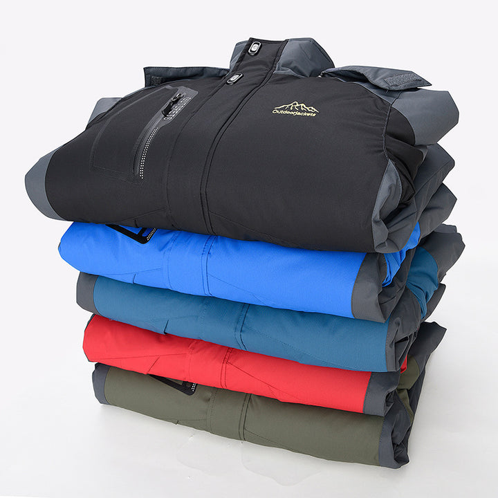 Herren technischer Outdoor-Parka mit Teddyfleece-Innenfutter, verschweißter Außenhülle und Multifunktionstaschen Echoarchiv