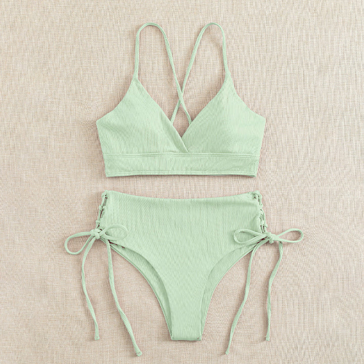 Damen Bikini-Set mit verstellbaren Trägern und raffinierten Schnürdetails Echo Archiv