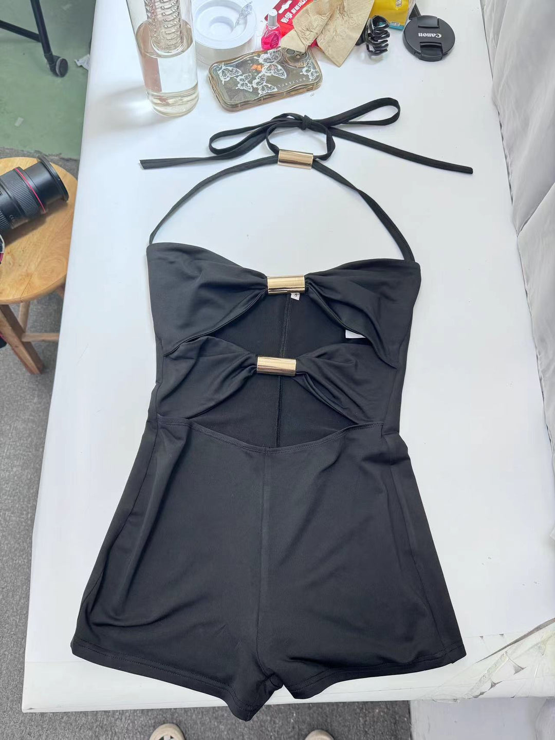 Damen Strandanzug mit elegantem Schleifen-Design und verstellbaren Trägern Echo Archiv