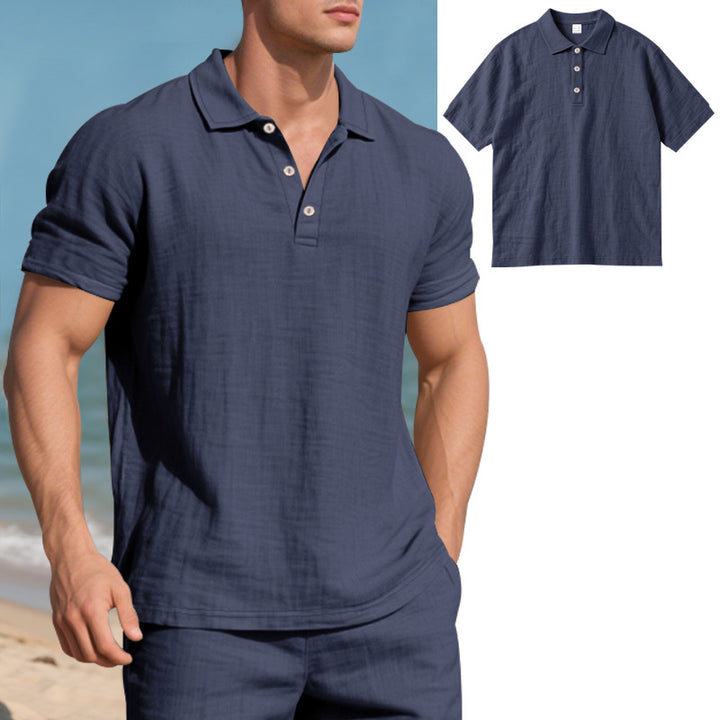 Herren Poloshirt mit atmungsaktiver Struktur und klassischem Kragen Echoarchiv