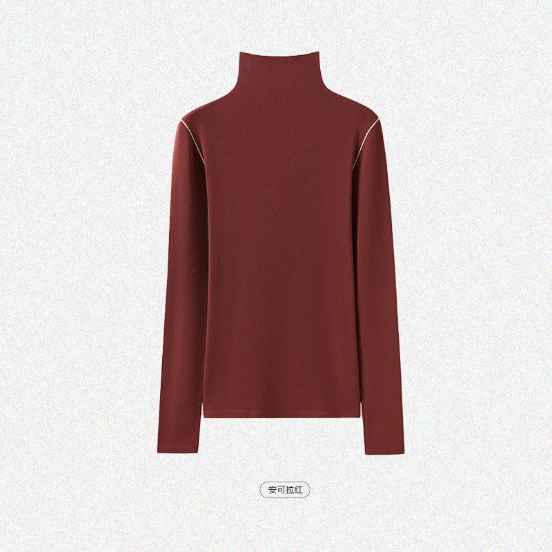 Damen Slim-Fit Rollkragen-Feinstrickshirt mit langem Arm Echo Archiv
