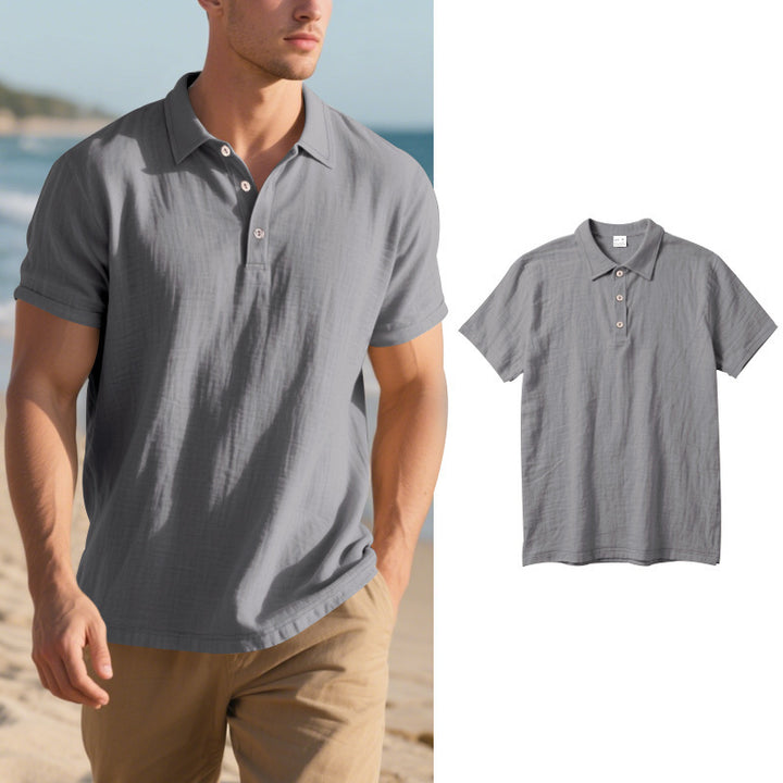 Herren Poloshirt aus atmungsaktiver Baumwollmischung mit klassischem Kragen Echoarchiv