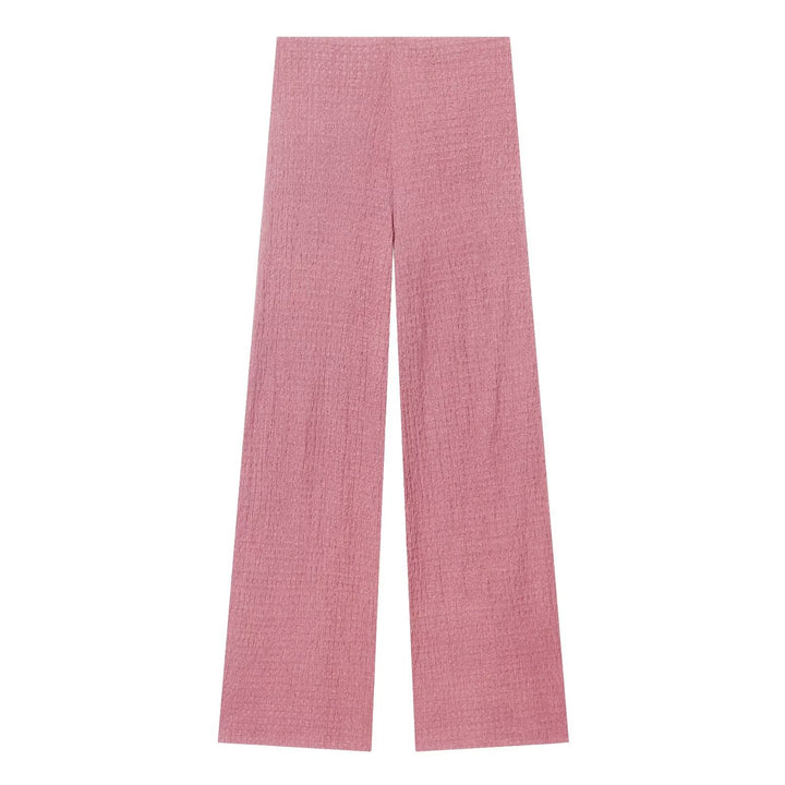 Damen Hochbundhose mit weitem Schnitt und lässiger Textur Echo Archiv