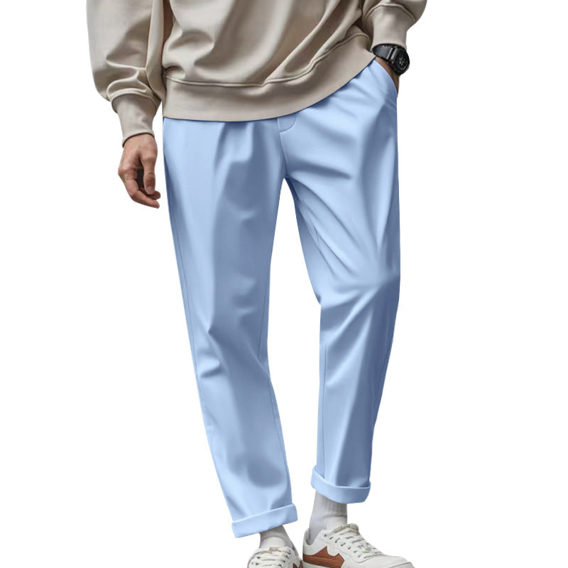 Herren elegante Chino-Hose mit bequemem Bund und modischem Schnitt Echoarchiv