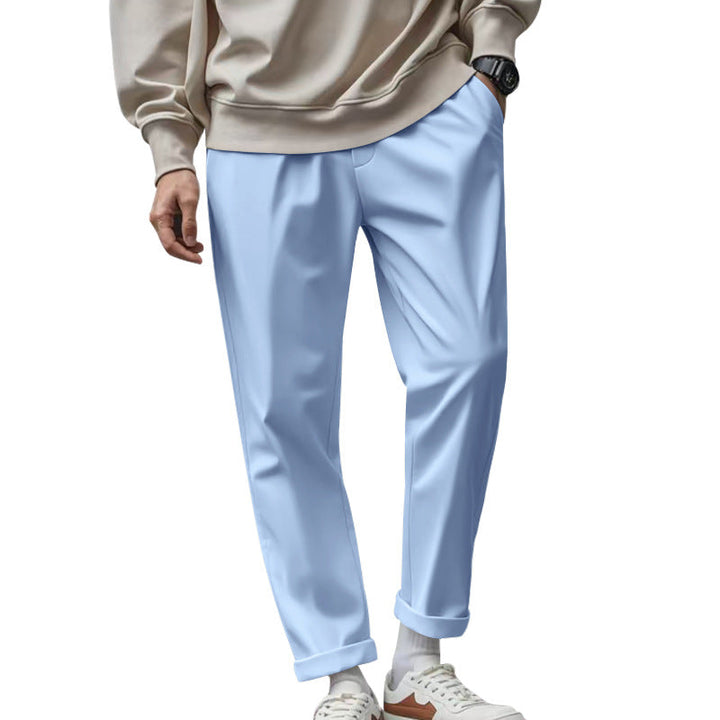 Herren elegante Chino-Hose mit bequemem Bund und modischem Schnitt Echoarchiv