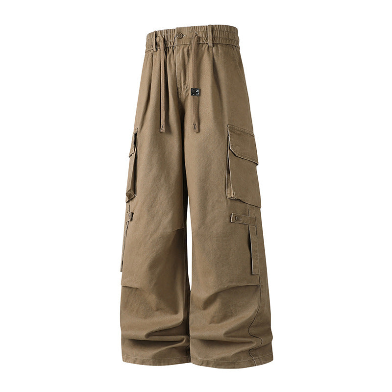 Herren Extraweite Baggy-Cargo-Hose mit Elastikbund, Tunnelzug und Mehrfach‑Utility‑Taschen Echo Archiv