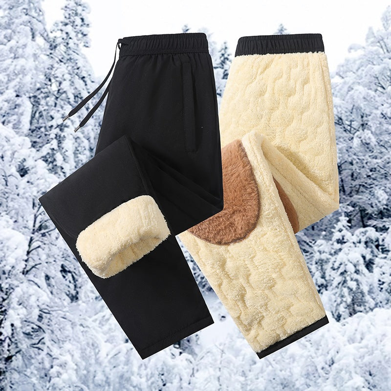 Herren Gefütterte Thermo-Softshell-Joggpant mit Teddyfutter & Kordelbund Echoarchiv