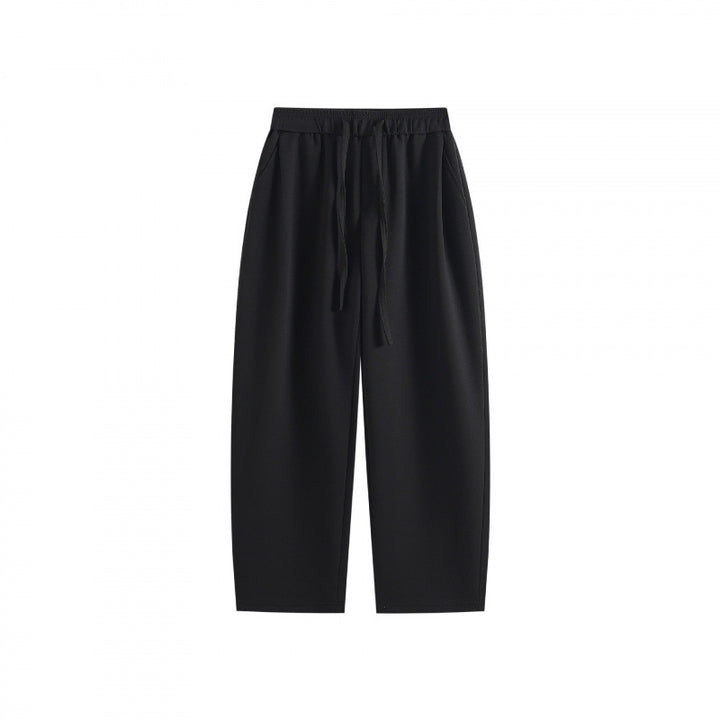 [Damen] Weite Highwaist-Loungehose mit Kordelzug, elastischem Bund und Seitentaschen Echo Archiv