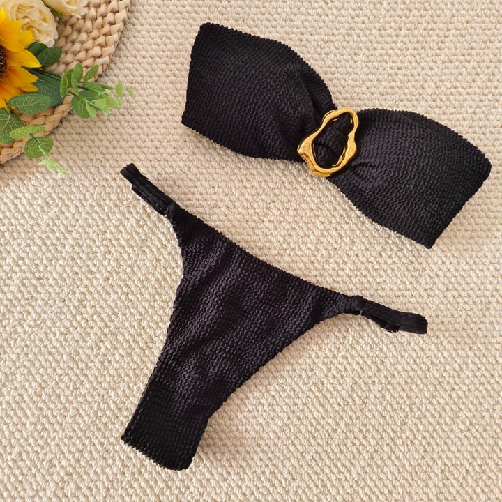 Damen Bandeau-Bikini mit elegantem Schmuckdetail Echo Archiv