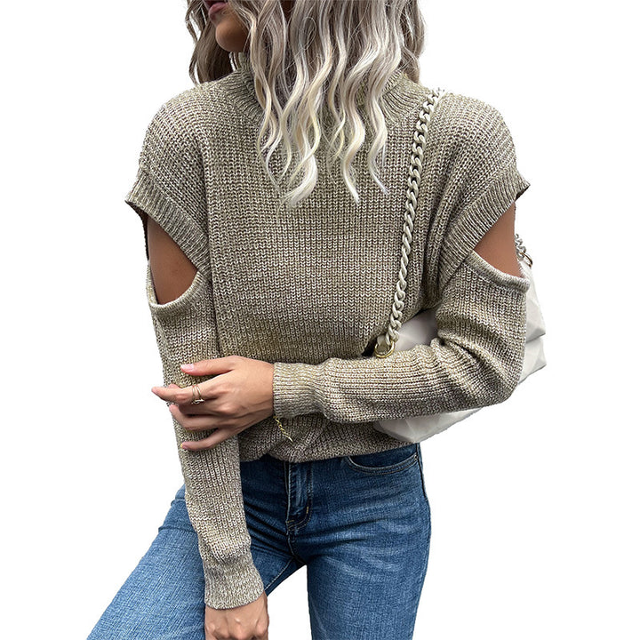 Damen Lässiger Strickpullover mit Cut-Out-Ärmeln Echo Archiv