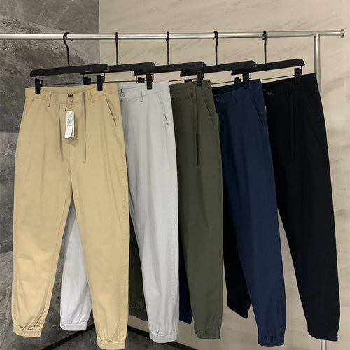 Herren Chino-Jogger mit elastischem Saum und Bundfalten Echo Archiv