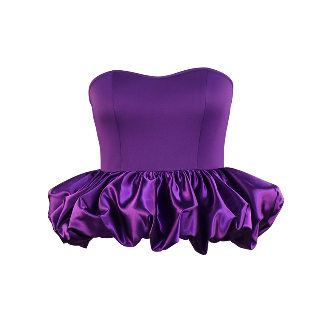 Damen Trendy Bustier mit Rüschenabschluss Echo Archiv