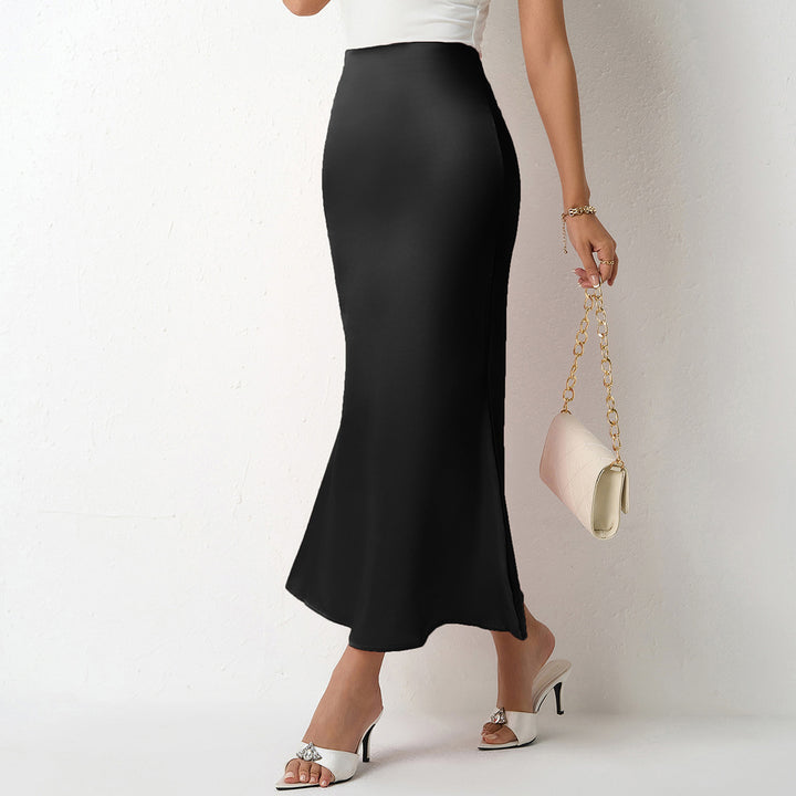 Damen Eleganter Maxirock mit fließendem Schnitt und hohem Bund Echo Archiv