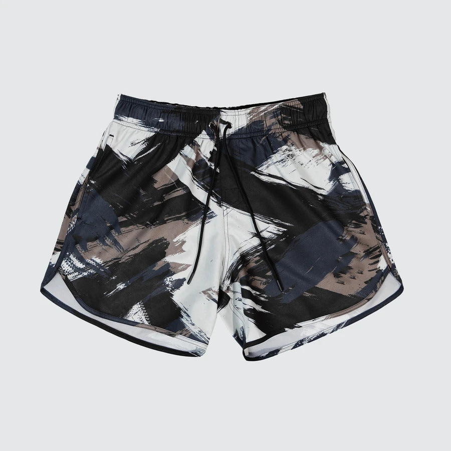 Herren Sportliche Badeshorts mit modischem Camouflage-Muster und elastischem Bund Echoarchiv