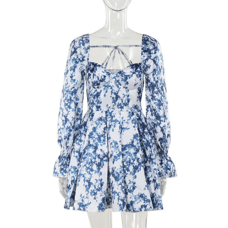 Damen verspieltes Sommerkleid mit Volanträdern und floralem Druck Echo Archiv