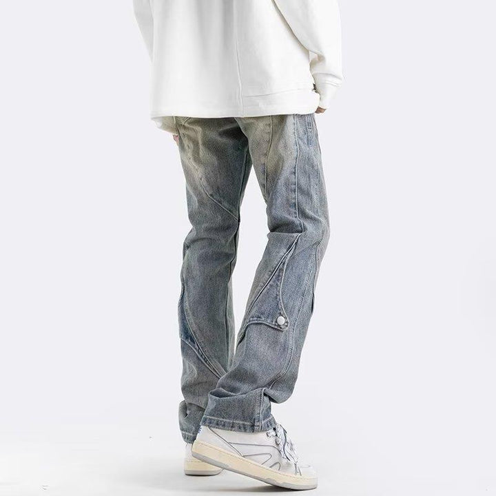 Herren Lässige Utility Jeans mit praktischen Taschen Echoarchiv