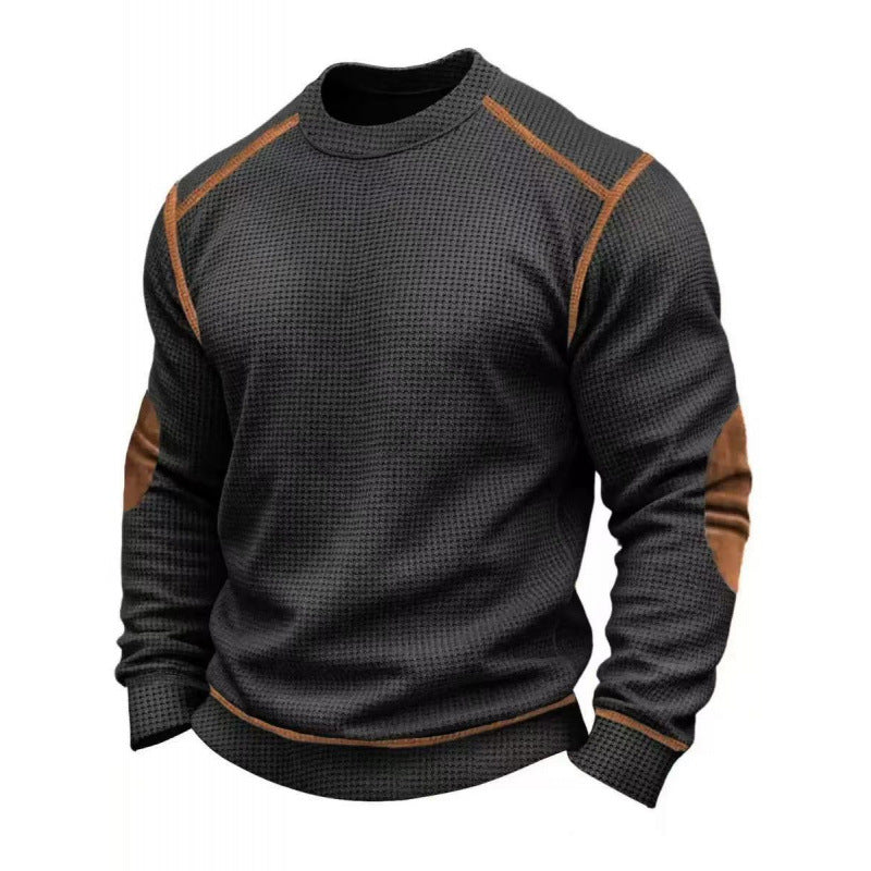 Herren Modischer Langarmpullover mit strukturiertem Design Echoarchiv