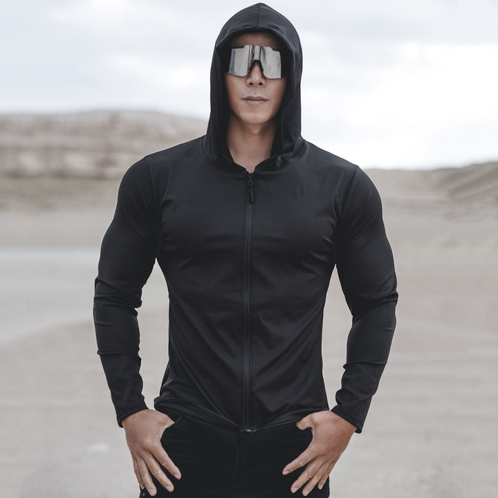 Herren Funktionsjacke mit Schutzhood und sportlichem Design Echoarchiv