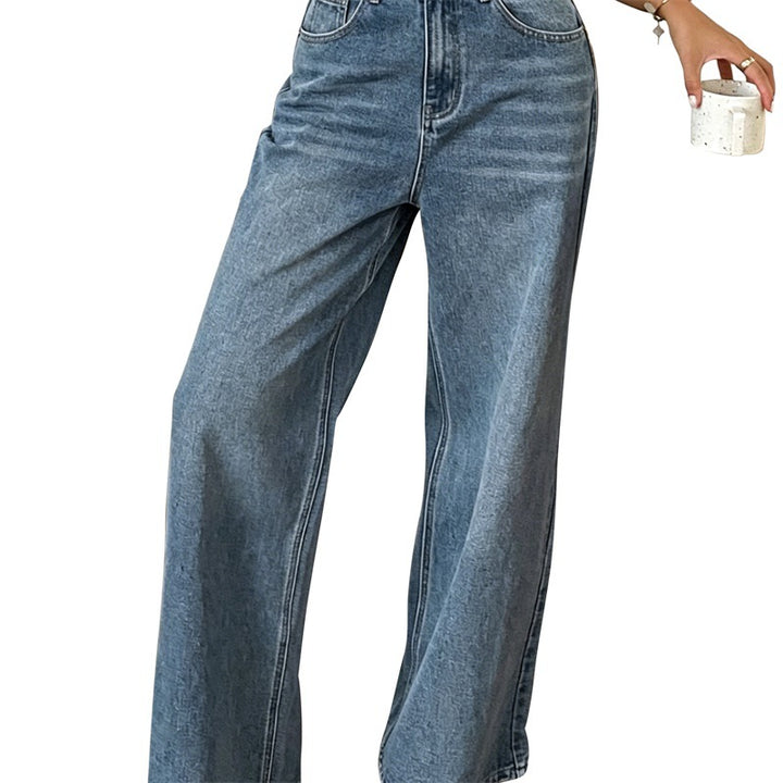 Damen Jeanshose mit hoher Taille und weitem Bein Echo Archiv