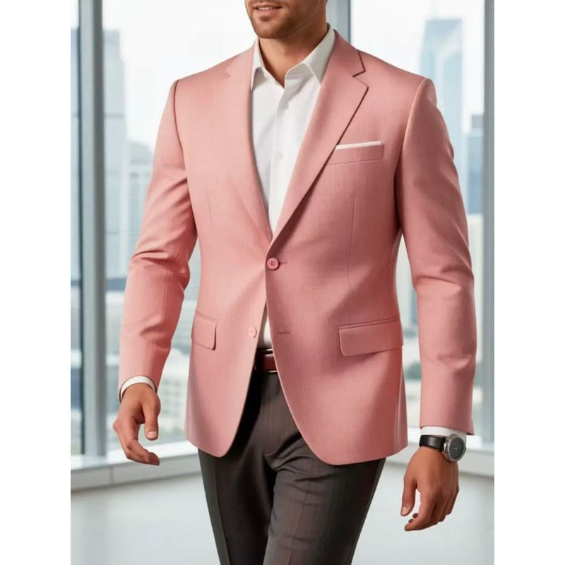Herren Sommerliches Leinen-Blazer-Sakko mit atmungsaktivem Gewebe und taillierter Passform Echo Archiv