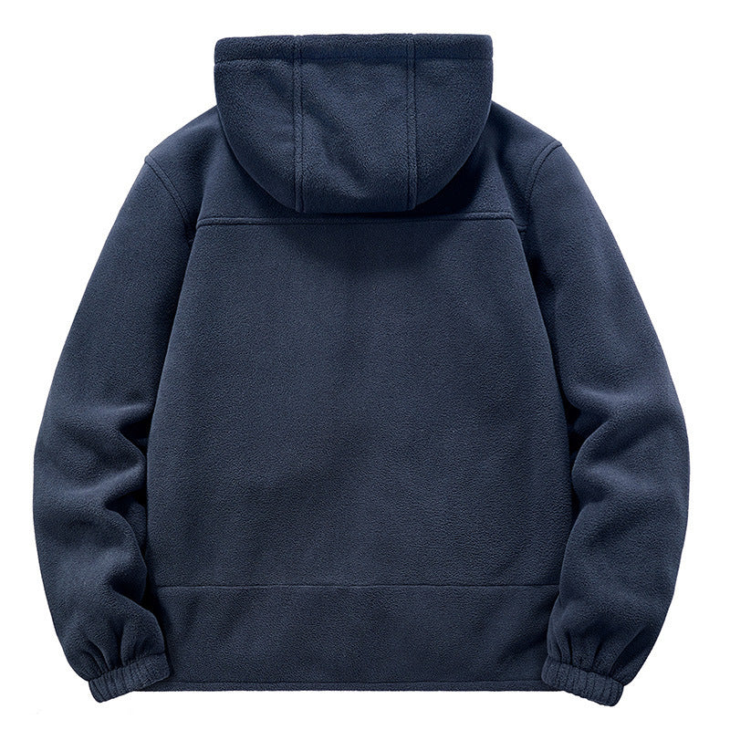 Herren Thermo-Fleece-Hoodie mit isolierendem Sherpa-Besatz und verdeckten Reißverschlusstaschen Echo Archiv