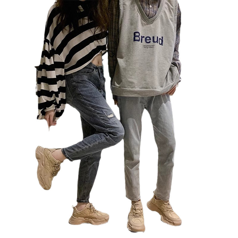 Unisex auffällige Chunky-Sneaker mit atmungsaktivem Mesh-Obermaterial, gepolsterter Fersenkammer und profiliertem Plateau-Absatz – Norré