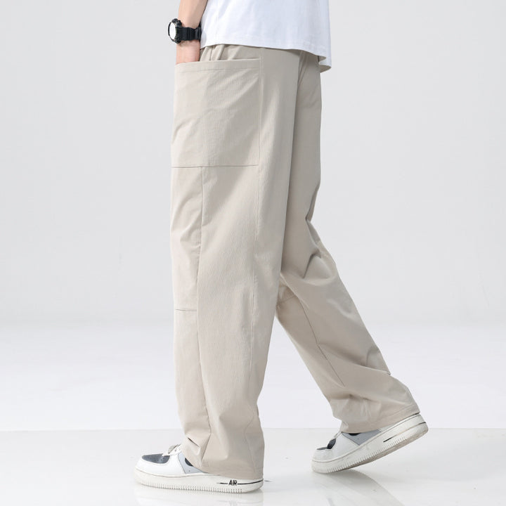 Herren Weite Utility-Cargohose im Relaxed-Fit mit aufgesetzten Taschen Echoarchiv