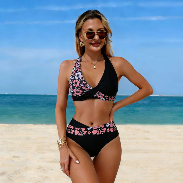 Damen Bikini-Set mit modischem Wickeldesign Echo Archiv