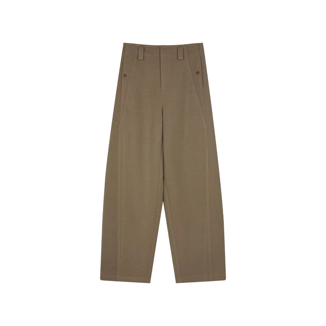 Damen Elegante und bequeme Hochtaillierte Stoffhose Echoarchiv