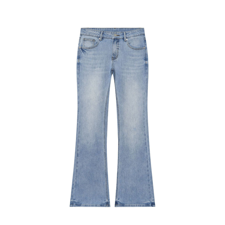 Damen Hochtaillierte ausgestellte Jeans mit Kickflare und Fünf‑Taschen‑Schnitt Echo Archiv