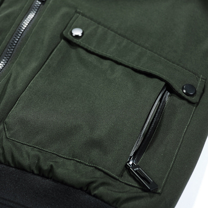 Herren multifunktionale Jacke mit weichem Teddy-Futter Echoarchiv
