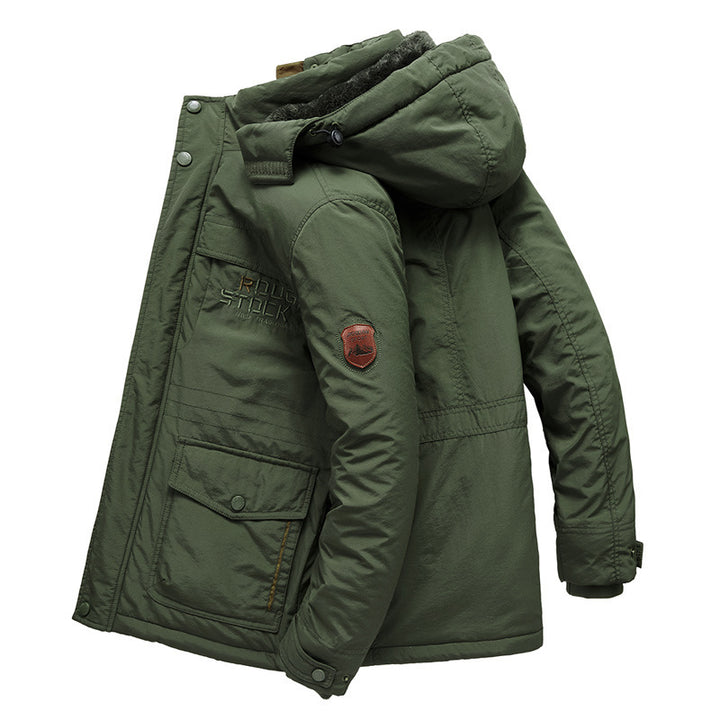 Herren Technischer Utility‑Parka mit wärmender Teddy‑Innenlage und abnehmbarer Kapuze Echo Archiv