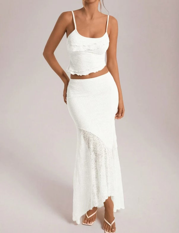 Damen Spitzen Set mit Rüschendetails Echo Archiv
