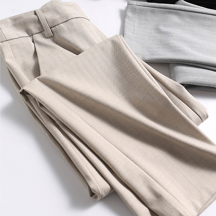 Damen Elegante und bequeme Hochtaillierte Anzughose Echoarchiv